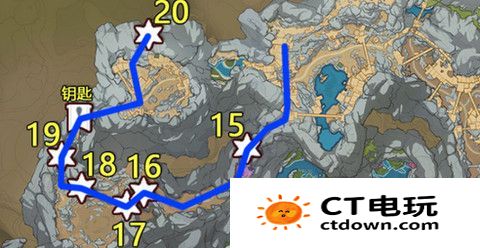 原神层岩巨渊流明晶石详细图文攻略全路线 原神层岩巨渊流明晶石位置图