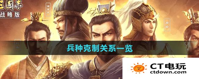 《三国志战略版》兵种克制关系一览